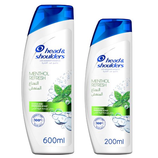 Picture of Head & Shoulders Menthol Refresh Anti-Dandruff Shampoo 600ml + 200ml