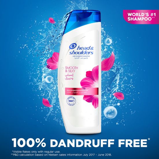 Picture of Head & Shoulders Smooth & Silky Anti-Dandruff Shampoo 600ml + 200ml