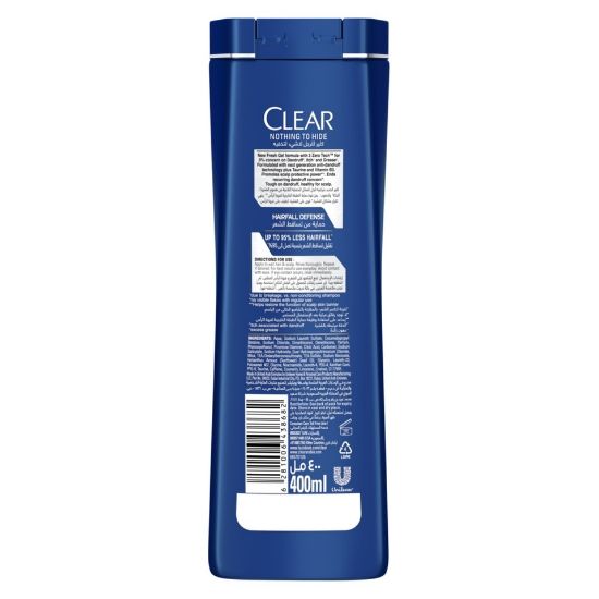 Picture of Clear Men's Hair Fall Defence Anti-Dandruff Shampoo 400ml