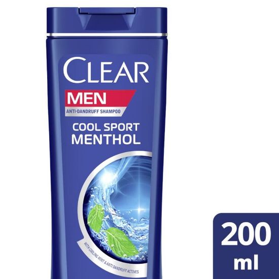 Picture of Clear Men's Anti-Dandruff Shampoo Cool Sport Menthol, 200ml