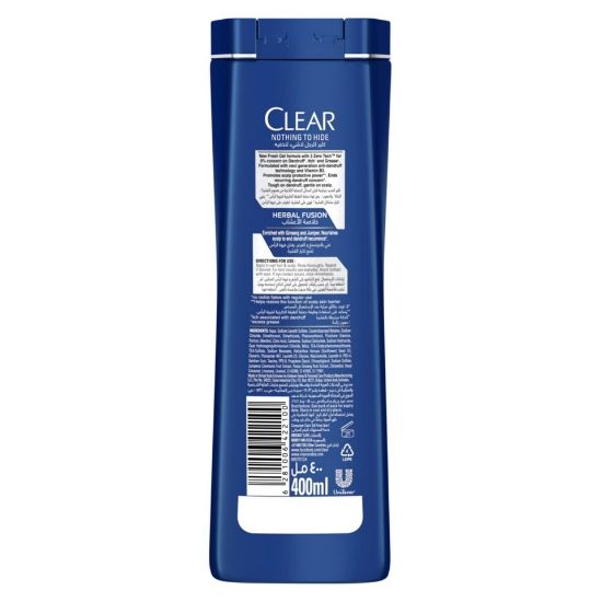 Picture of Clear Men's Herbal Fusion Anti-Dandruff Shampoo 400ml