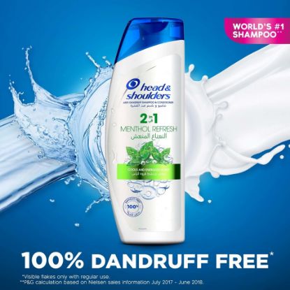 Picture of Head & Shoulders Menthol Refresh 2in1 Anti-Dandruff Shampoo with Conditioner 400ml