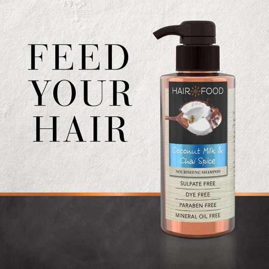 Picture of Hair Food Nourishing Smoothing Treatment Shampoo With Coconut Milk & Chai Spice Sulfate Free 300ml