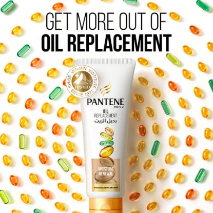 Picture of Pantene Pro-V Hair Oil Replacement Leave On Cream Moisture Renewal 275 ml