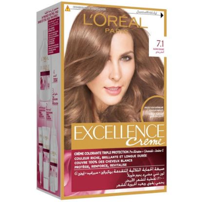 Picture of L'Oreal Paris Excellence Creme 7.1 Ash Blonde 1pkt