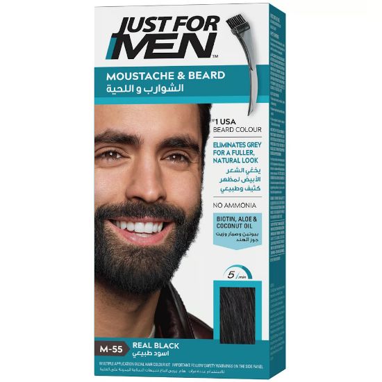 Picture of Just For Men Mustache & Beard M-55 Black 1pkt