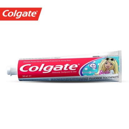 Picture of Colgate Kids Girls Fluoride Toothpaste 6+ Barbie 50ml