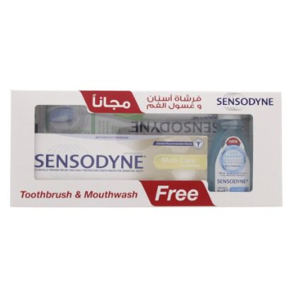 Picture of Sensodyne Multi Care Toothpaste 75ml + Toothbrush + Mouthwash 50ml