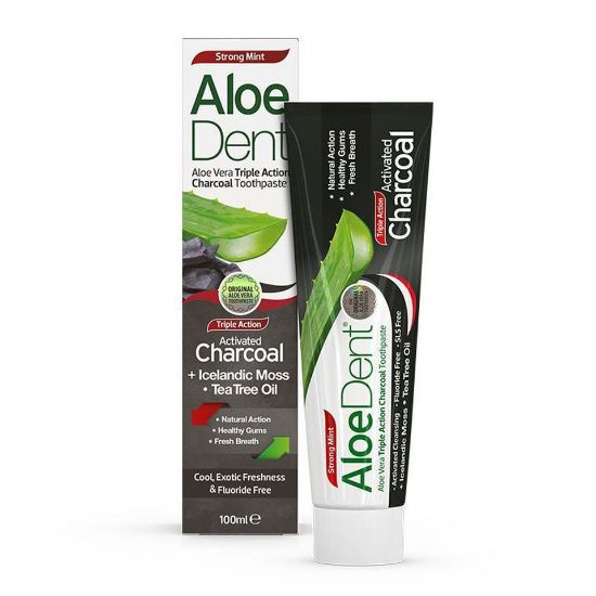 Picture of Aloe Dent Toothpaste Triple Action Charcoal 100ml