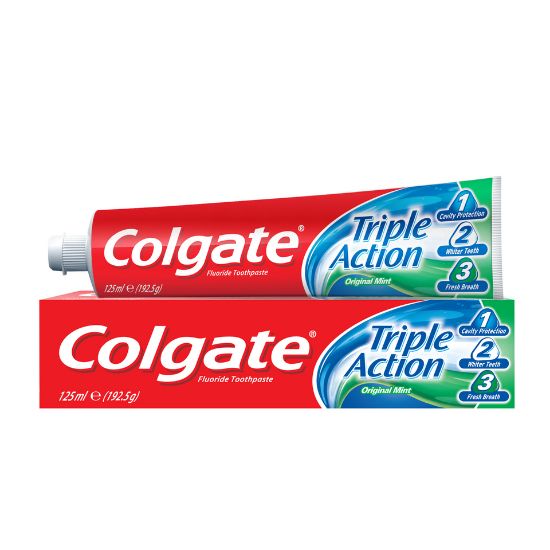 Picture of Colgate Toothpaste Triple Action Original Mint 125ml