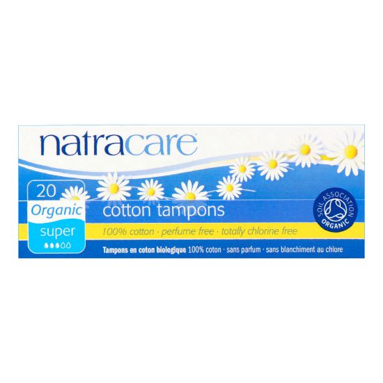 Picture of Natracare Organic Cotton Tampons Super 20pcs