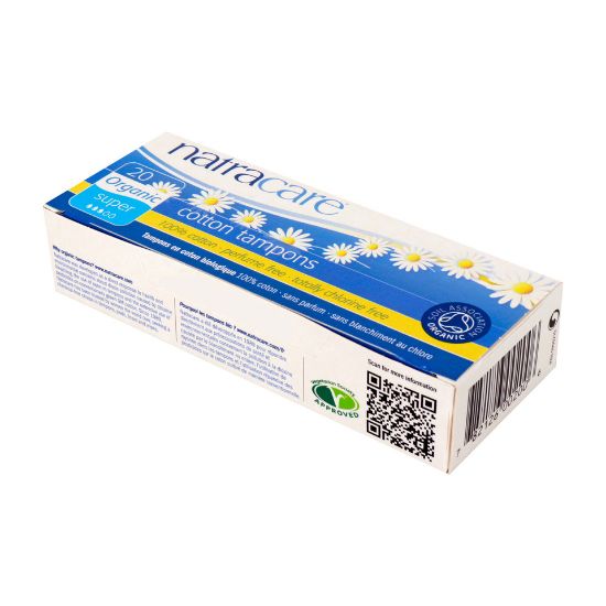 Picture of Natracare Organic Cotton Tampons Super 20pcs