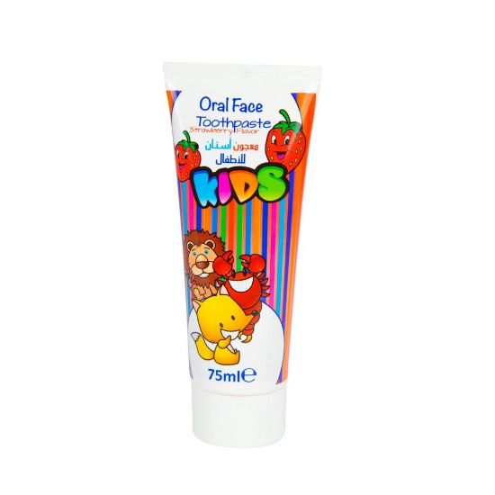 Picture of Oral Face Strawberry Flavour Kids Toothpaste 75 ml