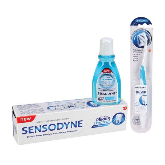 Picture of Sensodyne Repair & Protect Toothpaste 75ml + Toothbrush 1pc + Mouthwash 50ml