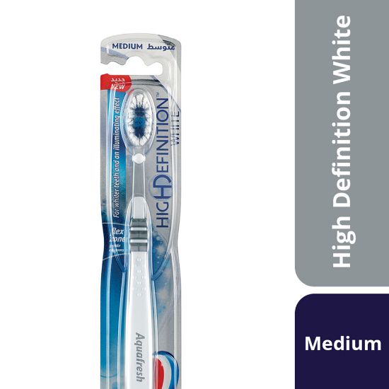 Picture of Aquafresh High Definition White Toothbrush Medium Assorted Color 1pc