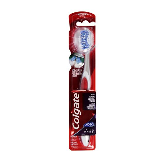 Picture of Colgate Toothbrush 360 Optic Whitening Medium Multi Colour 1pc