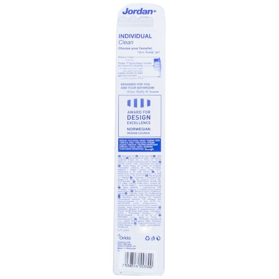 Picture of Jordan Individual Clean Toothbrush Medium 1pc