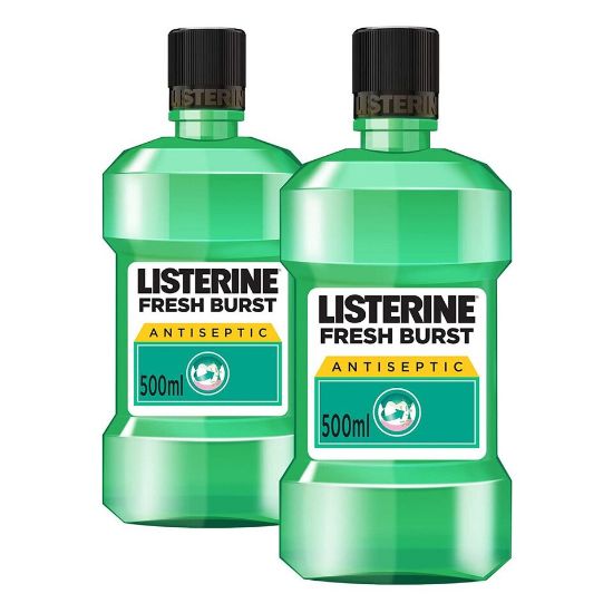 Picture of Listerine Mouthwash Fresh Burst 500ml 1+1