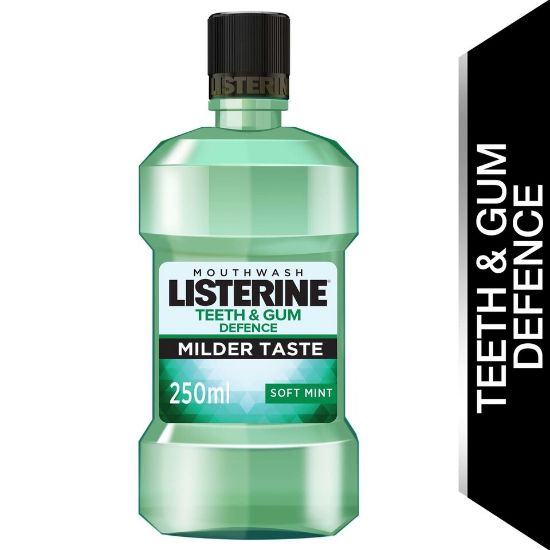 Picture of Listerine Mouthwash Teeth & Gum Defence Milder Taste Soft Mint 250ml