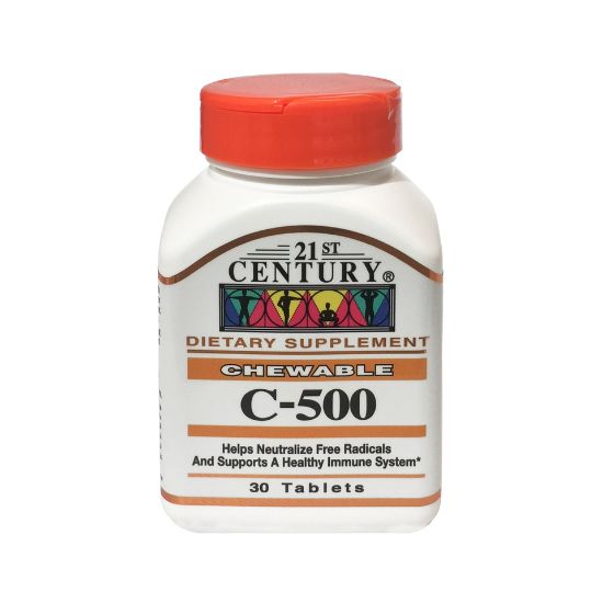 Picture of 21st Century C 500mg Orange Chewable 30pcs