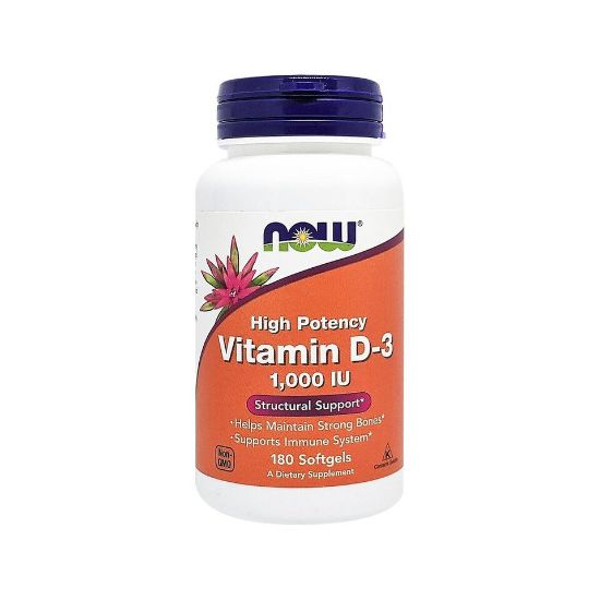 Picture of Now Foods Vitamin D-3 1000IU 180pcs