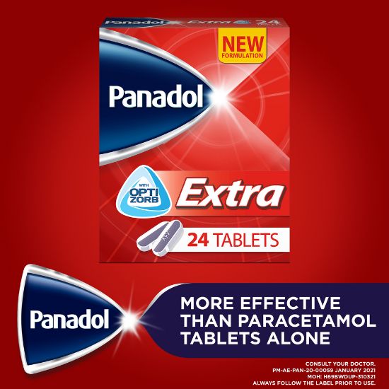 Picture of Panadol Extra with Optizorb 24 Tablets