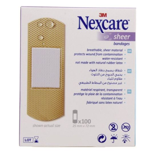 Picture of Nexcare Sheer Bandages 100pcs