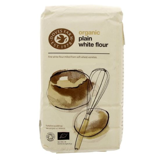 Picture of Dove Farm Organic Plain White Flour 1 Kg(N)