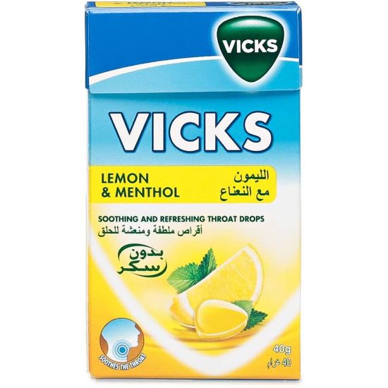 Picture of Vicks Lemon & Menthol Throat Drops 40g