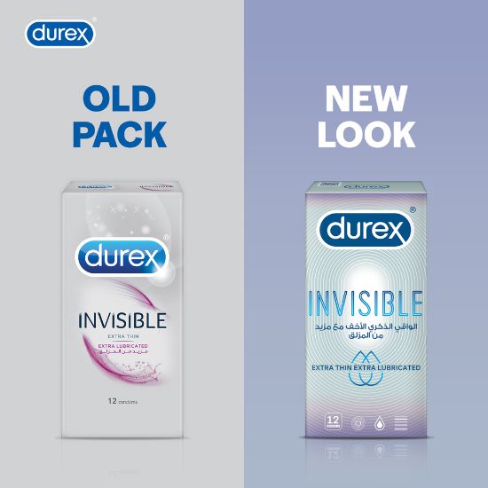 Picture of Durex Invisible Condoms with Extra Lube 12pcs