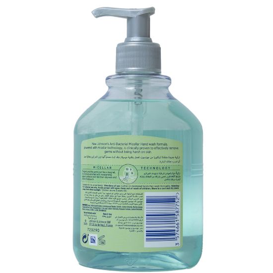 Picture of Johnson's Anti-Bacterial Micellar Handwash Mint 500ml