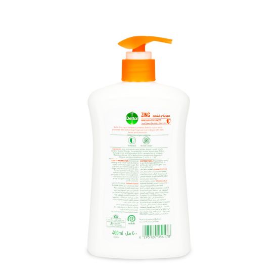 Picture of Dettol Antibacterial Liquid Handwash Orange Zing 400ml