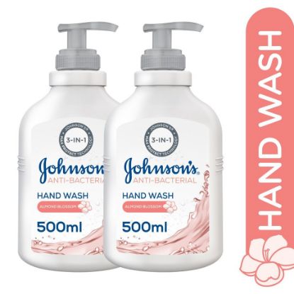 Picture of Johnson's Anti-Bacterial Handwash Almond Blossom 500ml 1+1