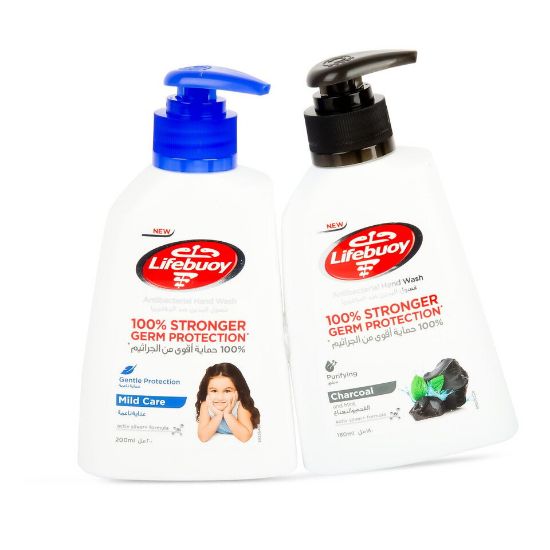 Picture of Lifebuoy Activ Silver+ Formula Handwash Mild Care 200ml + Charcoal 180ml