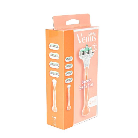 Picture of Gillette Venus Smooth Sensitive Women's Razor 1 Handle + 4 Blades