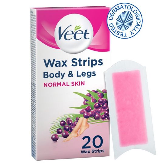 Picture of Veet Hair Removal Cold Wax Strips Normal Skin 20pcs