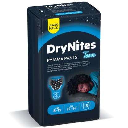 Picture of Drynites Pyjama Age 8-15y Boy 27-57kg 13pcs