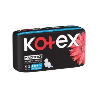 Picture of Kotex Maxi Thick Normal Pads With Wings 50pcs