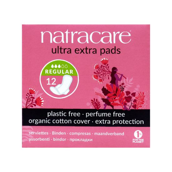 Picture of Natracare Ultra Extra Pads With Wings Regular 12pcs