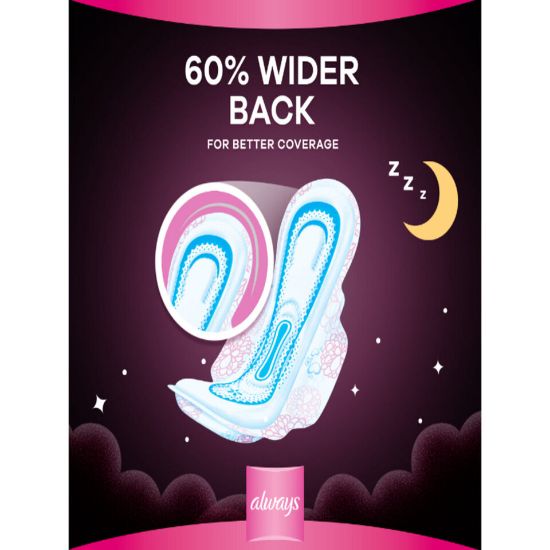 Picture of Always Cottony Soft Maxi Thick Night Sanitary Pads With Wings 24pcs