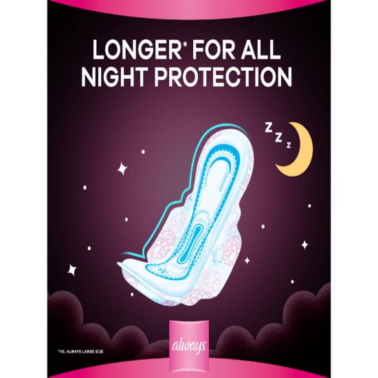 Picture of Always Cottony Soft Maxi Thick Night Sanitary Pads With Wings 24pcs