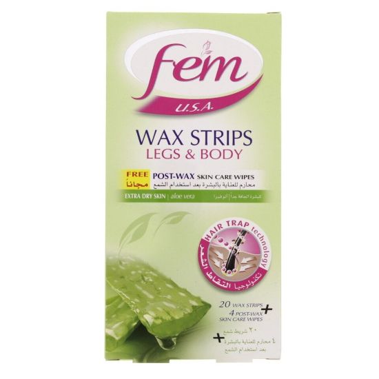 Picture of Fem Wax Strips Leg & Body 20pcs