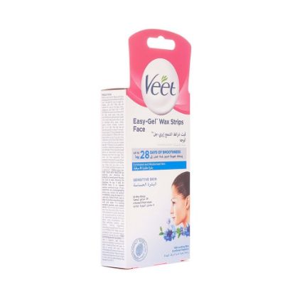 Picture of Veet Hair Removal Face Hair Removal Coldwax Strips 20pcs