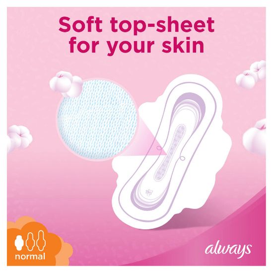 Picture of Always Cotton Soft Ultra Thin Normal Sanitary Pads with Wings 10pcs