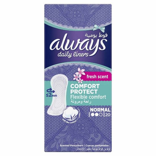 Picture of Always Daily Liners Comfort Protect With Fresh Scent Normal 20pcs