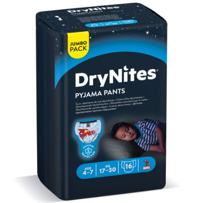 Picture of Drynites Boys Pyjama Pants 4-7 years 17-30kg 16pcs