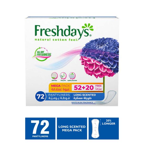 Picture of Sanita Freshdays Daily Comfort Long Panty Liners 52pcs + 20pcs