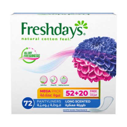 Picture of Sanita Freshdays Daily Comfort Long Panty Liners 52pcs + 20pcs