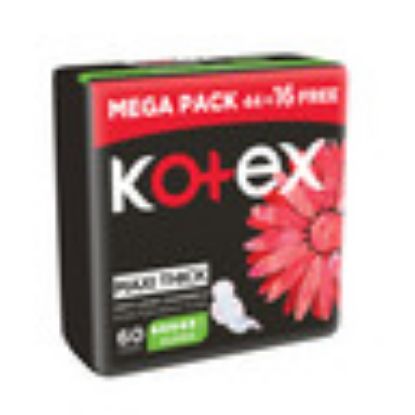 Picture of Kotex Pads Maxi Thick Super With Wings 44+16