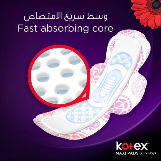 Picture of Kotex Maxi Thick Super Pads With Wings 50pcs